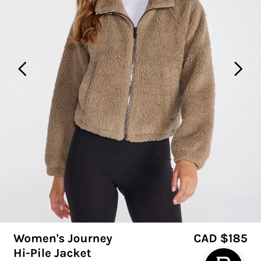 BYLT Women's Journey Hi-Pile Jacket Driftwood size M